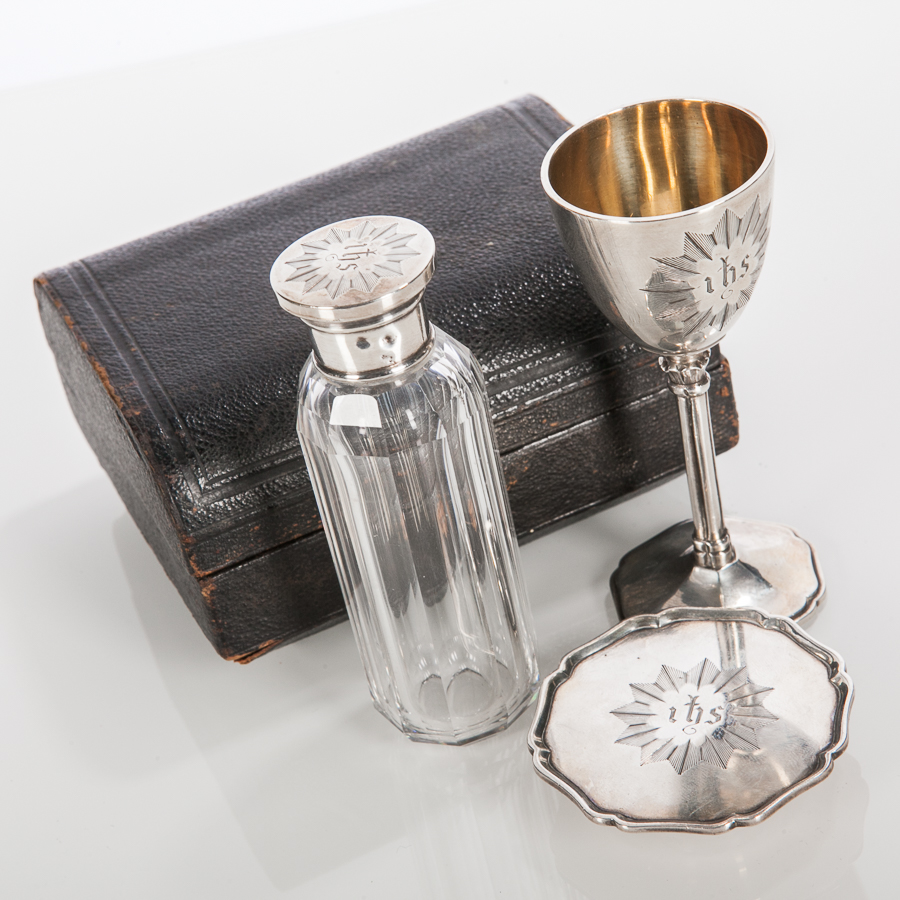 VICTORIAN SILVER TRAVELLING COMMUNION SET
maker George John Richards & Edward Charles Brown, - Image 2 of 2