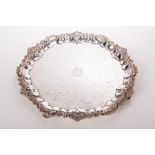 VICTORIAN SILVER TRAY
maker Robinson Edkins & Aston, Birmingham 1841,