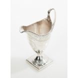 GEORGE III SILVER CREAM JUG
maker Peter & Ann Bateman, London 1791,