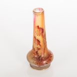 EARLY 20TH CENTURY DAUM NANCY THISTLE CAMEO GLASS VASE
circa 1900, depicting thistle design,