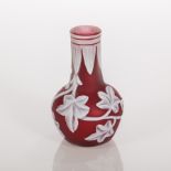 LATE 19TH CENTURY THOMAS WEBB MINIATURE CAMEO GLASS VASE
circa 1880,