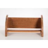 ROBERT ' MOUSEMAN' THOMPSON OAK BOOK TROUGH
with carved mouse signature,