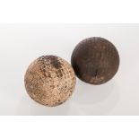 VINTAGE A1 BLACK GUTTY GOLF BALL
size 27, circa 1880,