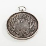 WORLD WAR TWO WESTERN INDIA FOOTBALL ASSOCIATION HARWOOD LEAGUE MEDAL
awarded in 1944 to the