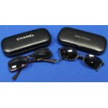 PAIR OF CHANEL SUNGLASSES
along with a pair of Emporio Armani sunglasses,