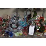 LOT OF VARIOUS GLASS WARE
including Mdina seahorses, other animal figures, bowls, etc.