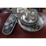 MIXED LOT OF SILVER PLATE