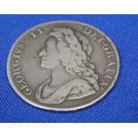 GEORGE II SILVER HALF CROWN DATED 1739