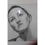 * LEX MCFADYEN, 
SOPHIE 
charcoal on paper, signed 
24cm x 22.