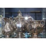 VICTORIAN SILVER PLATED TEA SET (3)