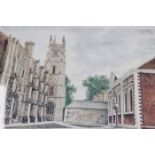 LIMITED EDITION OF FOUR FRAMED DAVID GENTLEMAN OF WINCESTER COLLEGE
with original folio 'Sixth