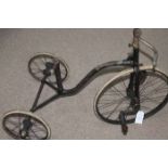 VICTORIAN'S CHILDREN'S METAL TRICYCLE
in black paint,