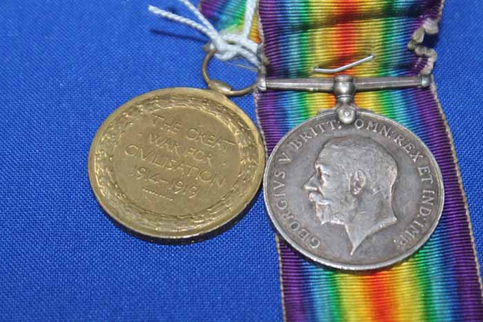 TWO WWII MEDALS
named for Pte. J.