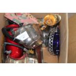 LOT OF PLATED WARE AND COLLECTABLES
including tea pots, water pots, souvenir spoons,