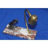 ART DECO STYLE DESK LAMP WITH GOAT MOUNT