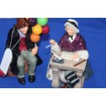 ROYAL DOULTON FIGURES
including The Balloon man and one other (2)