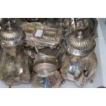 PLATED INKSTAND
together with an ice bucket,