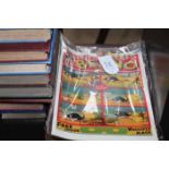 LARGE FAMILY BIBLE
together with a collection of books and a vintage beano comic