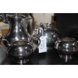 SILVER PLATED FOUR PIECE TEA SERVICE