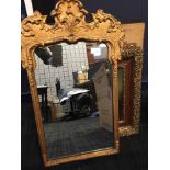 DECORATIVE GOLD PAINTED MIRROR
including two decorative frames