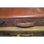 TWO VINTAGE SUITCASES