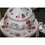 ROYAL CROWN DERBY BALI PATTERN BONE CHINA PART DINNER SERVICE
including serving dishes, plates,