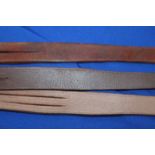 THREE LEATHER SCHOOL VINTAGE TAWSE