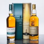 SCAPA 14 YEAR OLD
Single Orkney Malt Whisky, 1 Litre, 40% volume, in tube.
A discontinued 14 year