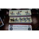 COLLECTION OF FOUR ALL THE QUEEN'S MEN METAL TOY SOLDIERS CASED SET
"Regiments of the British Army"
