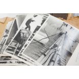 COLLECTION OF ORIGINAL SITE PHOTOGRAPHS OF THE CONSTRUCTION OF THE FORTH ROAD BRIDGE BY THE STEEL
