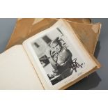 IMPRESSIVE PERSONAL AUTOGRAPH COLLECTION IN THREE ALBUMS
compiled over many years by the vendor,