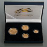 AMERICAN EAGLE GOLD UNCIRCULATED FOUR-COIN SET DATED 2007
comprising a Fifty dollar coin,