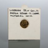 REPUBLIC OF LIBERIA GOLD TWENTY DOLLAR AYRTON SENNA MEMORIAL COIN