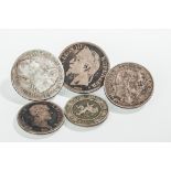 COLLECTION OF CONTINENTAL SILVER COINS
comprising of a Spanish Ferdinand VII two reales coin dated
