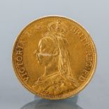 JUBILEE HEAD VICTORIA TWO POUND GOLD COIN DATED 1887