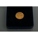 UNITED STATES LIBERTY FIVE DOLLAR GOLD PROOF COIN DATED 1886
in box