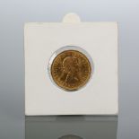 GOLD ELIZABETH II FULL SOVEREIGN DATED 1959