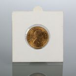 GOLD ELIZABETH II FULL SOVEREIGN DATED 1962