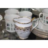 ROYAL DOULTON PART TEA SET 
together with a roslyn part tea set