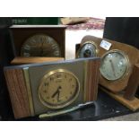 MIXED COLLECTABLES 
including three mantel clocks,