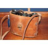 WWII STANDARD ISSUE ARMY FIELD BINOCULARS
made by A.