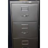 MILNERS METAL FOUR DRAWER FILING CABINET