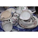 SELECTION OF CERAMICS
including blue and white ashets, tureen and plates,