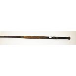 A TWO PART CANE SALMON ROD,