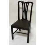 A SET OF EIGHT MAHOGANY SIDE CHAIRS,  Ed