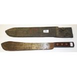 AN EARLY MACHETE KNIFE,   Or bush knife,