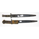 A 1903 BAYONET AND SCABBARD,