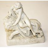 A LATE 19TH CENTURY WHITE PARIAN  FIGURE