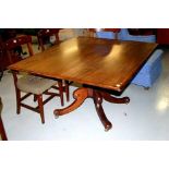 A MAHOGANY BREAKFAST TABLE,