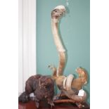 TAXIDERMY:  A stuffed and mounted cobra